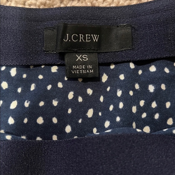 . Crew Womens Navy in White Dot Gwyneth Slip Skirt - Picture 3 of 3